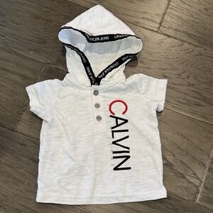 Calvin Klein Baby Boys 3-6 Months Hooded T Shirt‎